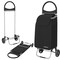 Costway Folding Shopping Cart Grocery Utility Cart Hand Truck with Removable Bag Black/Blue/Red